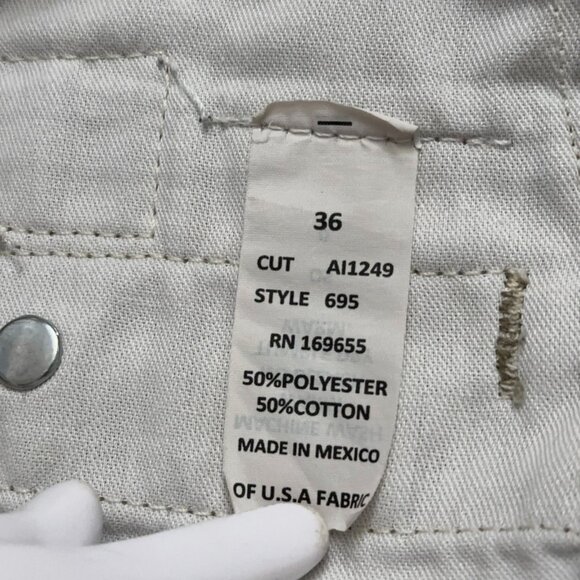 Ben Davis Original Ben’s Pants Mens 36 Slash Pockets Work Wear Beige VTG Y2K - Picture 7 of 8